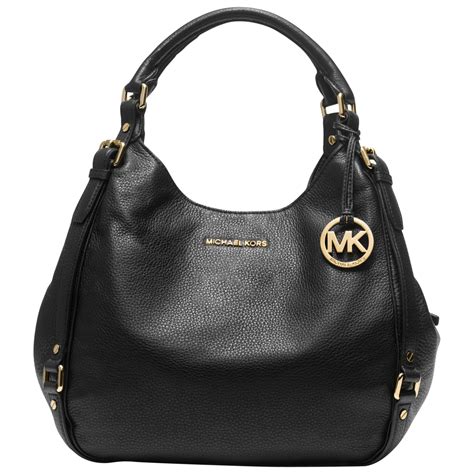 black leather handbags Michael Kors